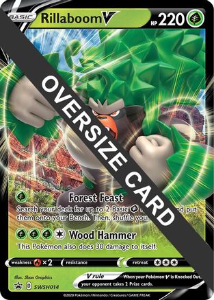 Rillaboom V SWSH014 - Holofoil Jumbo Cards - Promo