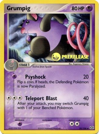 Grumpig 029/106 Nintendo Promos - Promo