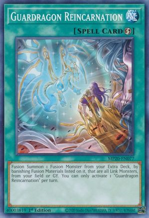Guardragon Reincarnation (MP20-EN077) - 2020 Tin of Lost Memories 1st Edition