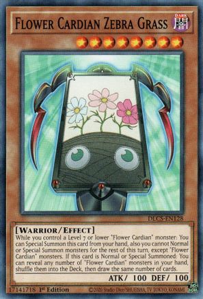 Flower Cardian Zebra Grass (DLCS-EN128) - Dragons of Legend: The Complete Series 1st Edition