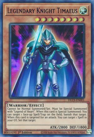 Legendary Knight Timaeus (Blue) (DLCS-EN001) - Dragons of Legend: The Complete Series 1st Edition