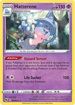Hatterene 020/73 - Holofoil Champions Path - Holo Rare