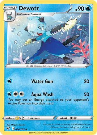 Dewott 034/185 SWSH04 Vivid Voltage - Uncommon