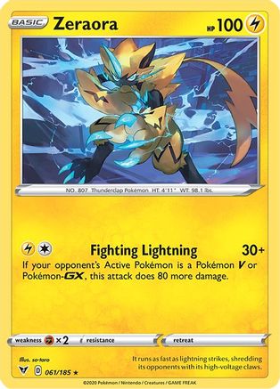 Zeraora 061/185 - Holofoil SWSH04 Vivid Voltage - Holo Rare