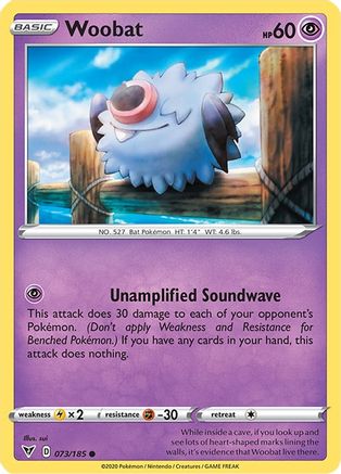 Woobat 073/185 SWSH04 Vivid Voltage - Common