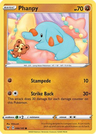 Phanpy 086/185 SWSH04 Vivid Voltage - Common