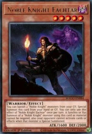 Noble Knight Eachtar (MAGO-EN084) - Maximum Gold 1st Edition