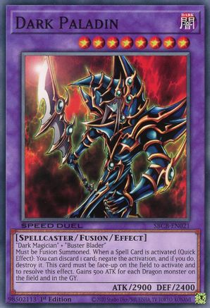 Dark Paladin (SBCB-EN021) - Speed Duel: Battle City Box 1st Edition