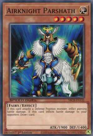 Airknight Parshath (SBCB-EN132) - Speed Duel: Battle City Box 1st Edition
