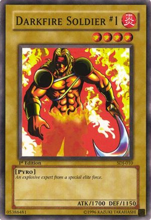 Darkfire Soldier #1 (SDJ-010) - Starter Deck: Joey 1st Edition