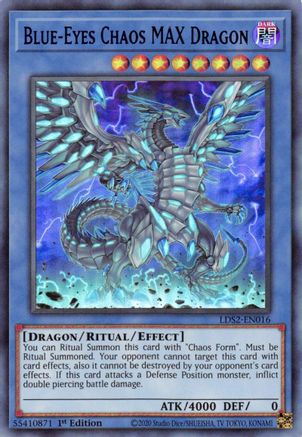Blue-Eyes Chaos MAX Dragon (Blue) (LDS2-EN016) - Legendary Duelists: Season 2 1st Edition