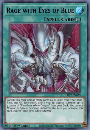 Rage with Eyes of Blue (Blue) (LDS2-EN029) - Legendary Duelists: Season 2 1st Edition
