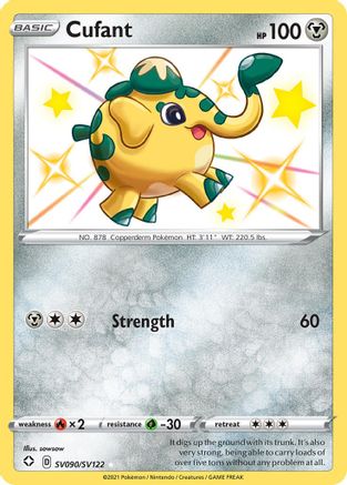 Cufant SV090/SV122 - Holofoil Shining Fates Shiny Vault - Shiny Holo Rare