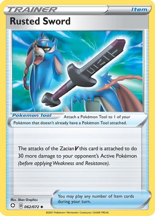 Rusted Sword 062/072 - Reverse Holofoil Shining Fates - Uncommon