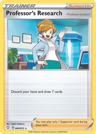 Professor's Research 060/072 - Reverse Holofoil Shining Fates - Rare