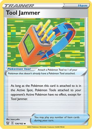 Tool Jammer 136/163 - Reverse Holofoil SWSH05 Battle Styles - Uncommon