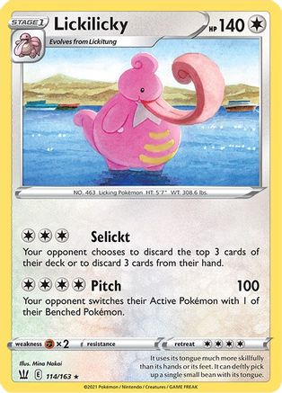 Lickilicky 114/163 SWSH05 Battle Styles - Rare