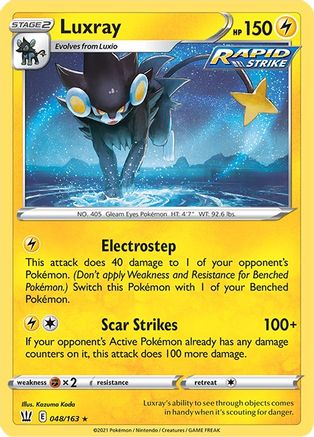Luxray 048/163 - Holofoil SWSH05 Battle Styles - Holo Rare