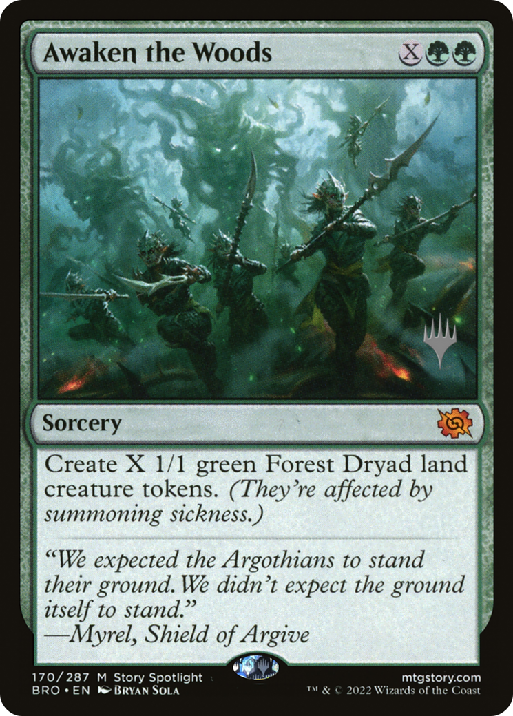Awaken the Woods (PPBRO-170) - The Brothers' War Promos