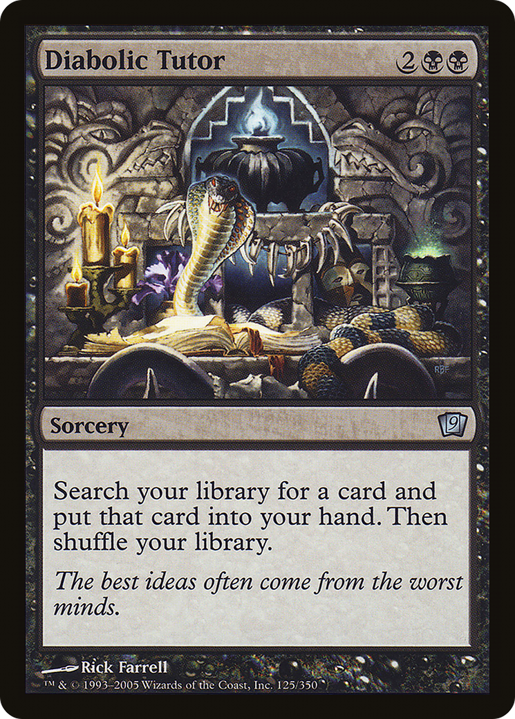 Diabolic Tutor (9ED-125★) - 9th Edition