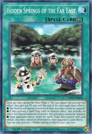 Hidden Springs of the Far East (LIOV-EN066) - Lightning Overdrive 1st Edition