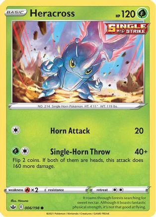 Heracross 006/198 SWSH06 Chilling Reign - Common