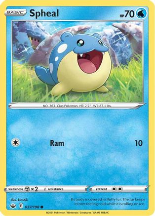 Spheal 037/198 SWSH06 Chilling Reign - Common