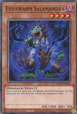 Evilswarm Salamandra (EGO1-EN014) - Egyptian God Deck: Obelisk the Tormentor 1st Edition