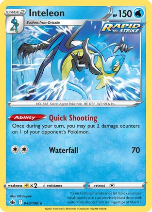 Inteleon 043/198 Deck Exclusives - Rare