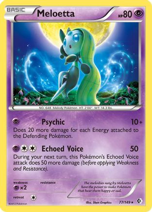 Meloetta 077/149 Deck Exclusives - Rare