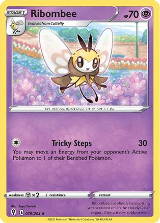 Ribombee 079/203 SWSH07 Evolving Skies - Uncommon