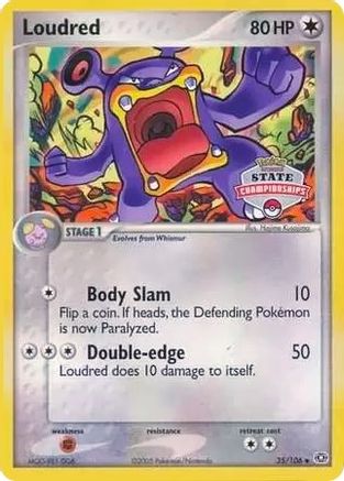 Loudred 35/106 (State Championships) 035/106 League & Championship Cards - Promo
