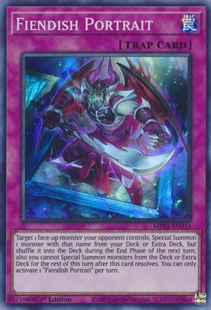 Fiendish Portrait (MP21-EN033) - 2021 Tin of Ancient Battles 1st Edition