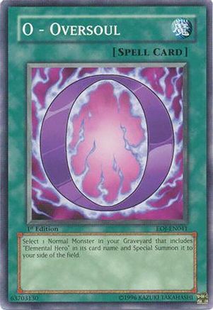 O - Oversoul (EOJ-EN041) - Enemy of Justice 1st Edition