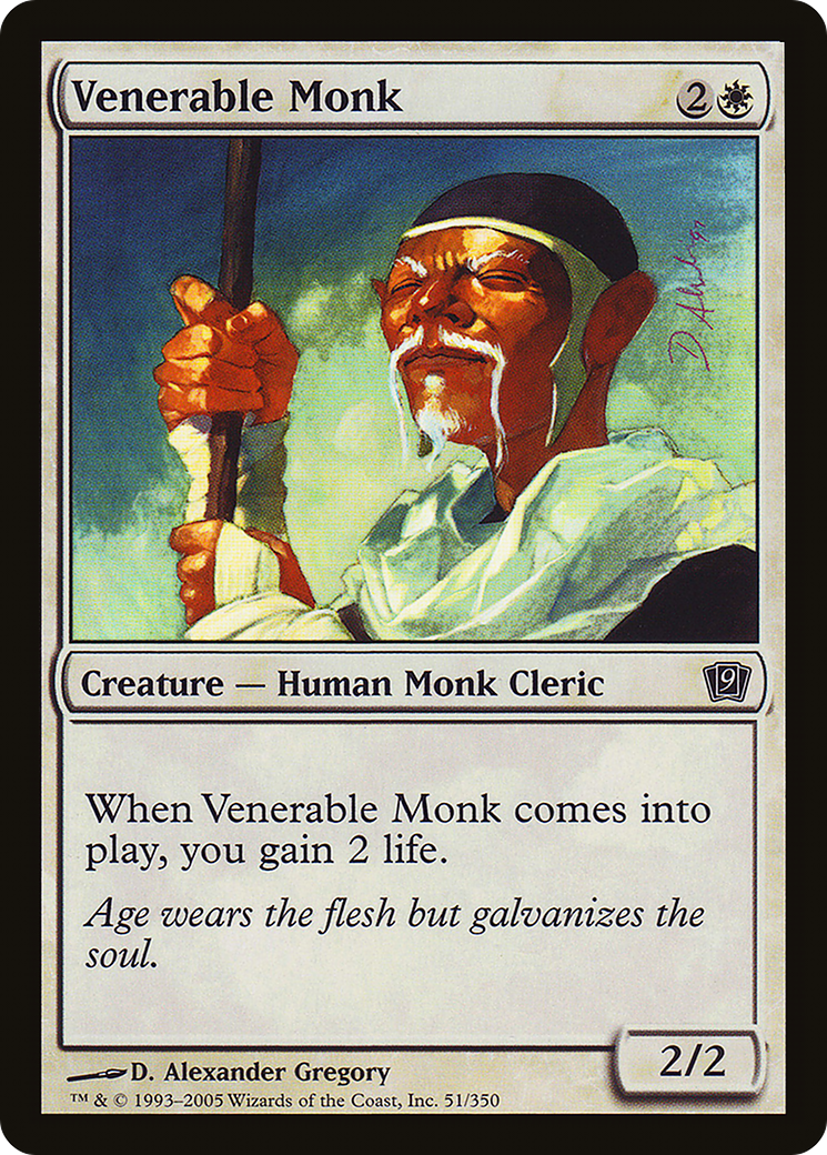 Venerable Monk (9ED-51★) - 9th Edition Foil
