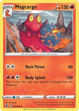 Magcargo 035/264 SWSH08 Fusion Strike - Uncommon