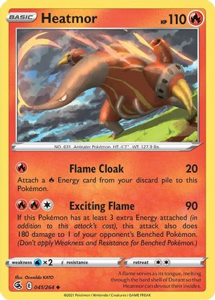 Heatmor 041/264 SWSH08 Fusion Strike - Uncommon
