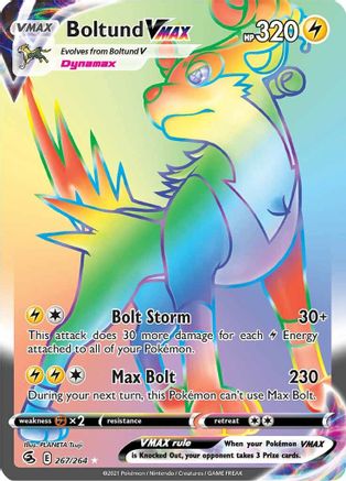 Boltund VMAX (Secret) 267/264 - Holofoil SWSH08 Fusion Strike - Secret Rare
