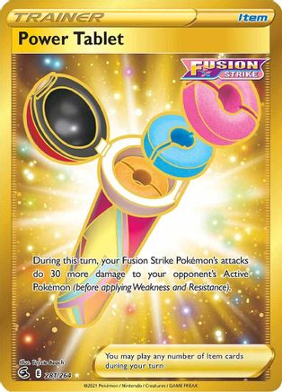 Power Tablet (Secret) 281/264 - Holofoil SWSH08 Fusion Strike - Secret Rare