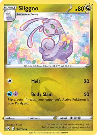 Sliggoo 196/264 SWSH08 Fusion Strike - Uncommon