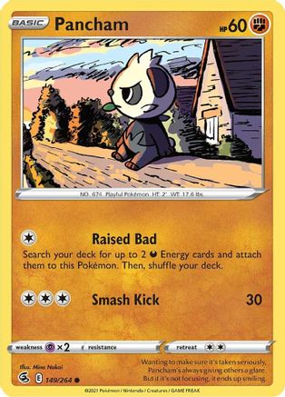 Pancham 149/264 SWSH08 Fusion Strike - Common