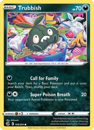 Trubbish 168/264 SWSH08 Fusion Strike - Common