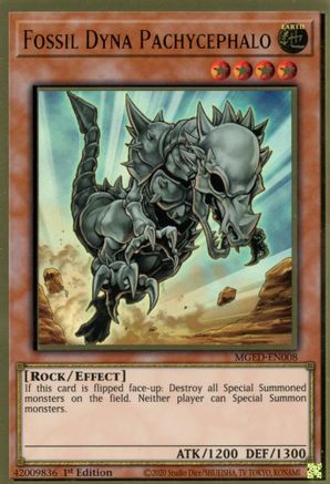 Fossil Dyna Pachycephalo (MGED-EN008) - Maximum Gold: El Dorado 1st Edition