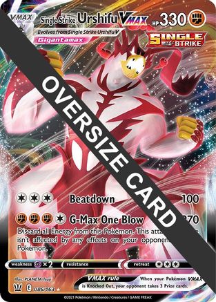 Single Strike Urshifu VMAX 086/163 - Holofoil Jumbo Cards - Promo