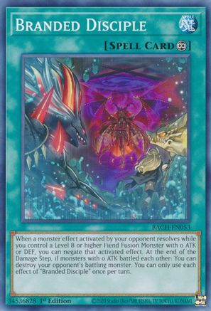 Branded Disciple (BACH-EN053) - Battle of Chaos 1st Edition