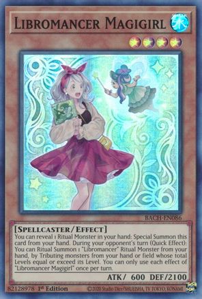 Libromancer Magigirl (BACH-EN086) - Battle of Chaos 1st Edition