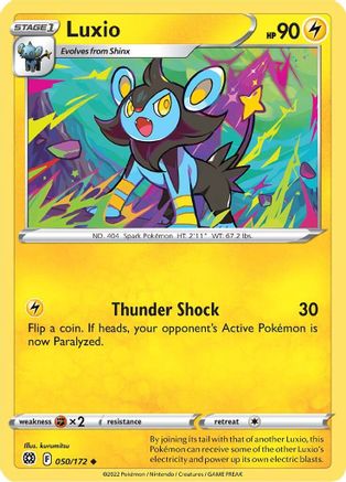 Luxio 050/172 SWSH09 Brilliant Stars - Uncommon