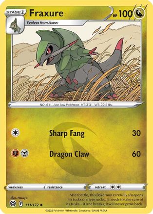 Fraxure 111/172 SWSH09 Brilliant Stars - Uncommon