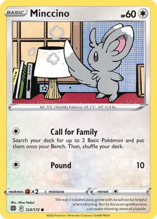 Minccino 124/172 SWSH09 Brilliant Stars - Common
