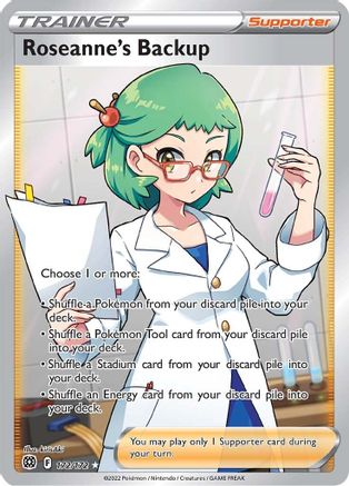 Roseanne's Backup (Full Art) 172/172 - Holofoil SWSH09 Brilliant Stars - Ultra Rare